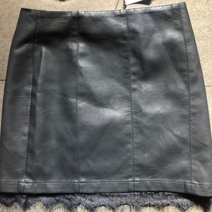 BB Dakota faux leather skirt